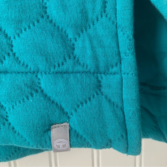 Talbots Turquoise Quilted Top (Large Petite) - Picture 5 of 9